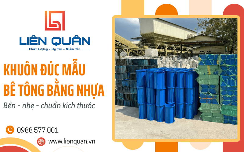 khuôn đúc mẫu bê tông bằng nhựa